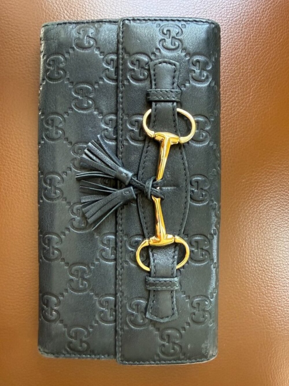GUCCI Guccisima Leather Full Size Wallet